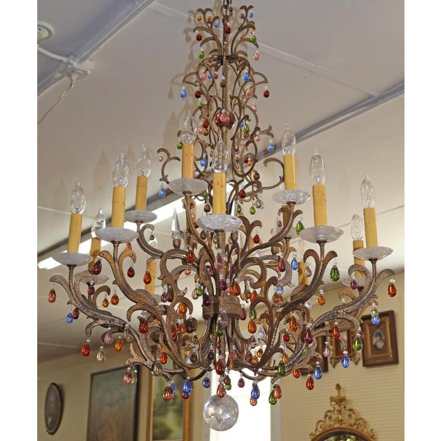 Schonbek Genisis 9882 Rock & Color Crystal 15 Light Chandelier For Sale - Image 12 of 17