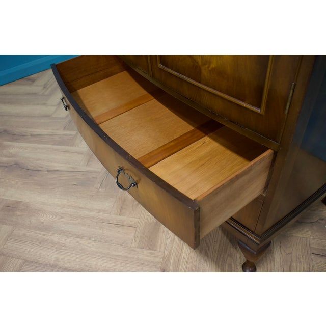 Wood Art Deco Walnut Wardrobe, 1930s For Sale - Image 7 of 14