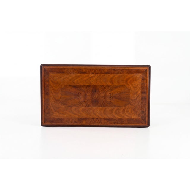 John Stuart Coffee Table With Geometric Veneered Top, C. 1960s For Sale - Image 11 of 13