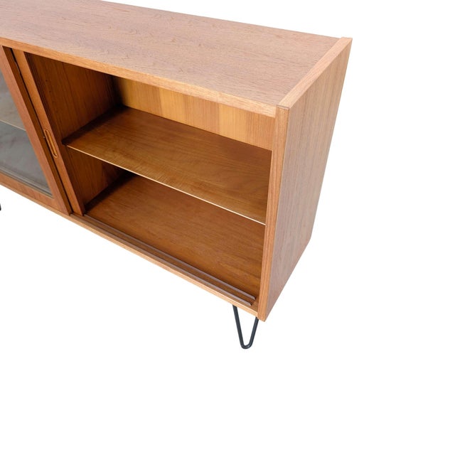 Wood Mid-Century Sideboard in Teak Vitrine by Poul Hundevad For Sale - Image 7 of 9