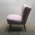 Vintage Pink Cocktail Chair with Wooden Legs For Sale - Image 6 of 11