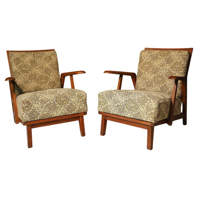 Set of Mid-Century Czechoslovakian Armchairs, 1940s For Sale - Image 8 of 8