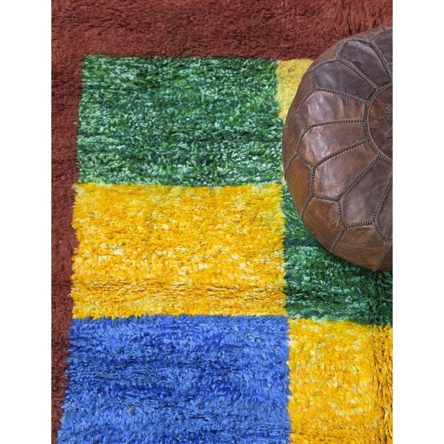 Contemporary Multicolor Moroccan Rug - 10.1 X 7.7 Ft For Sale - Image 3 of 8
