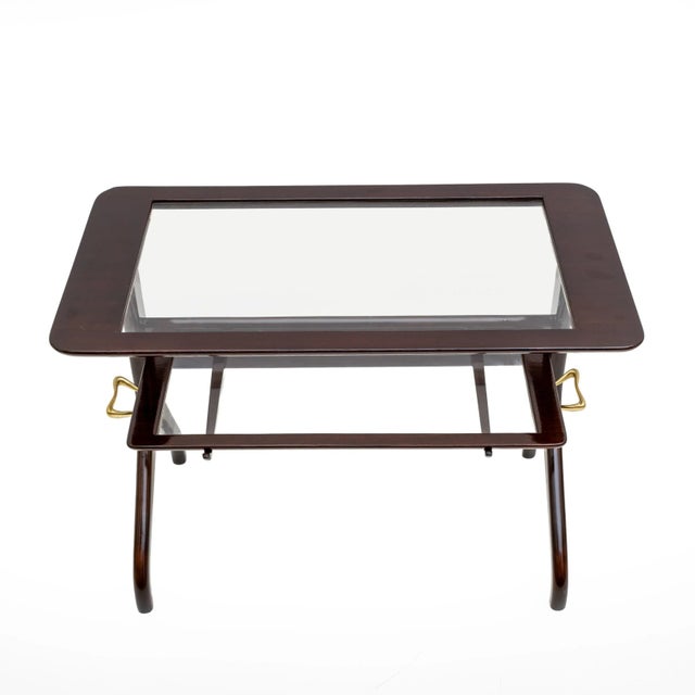 Brown Mid-Century Modern Italian Tray Table, 1950s For Sale - Image 8 of 11