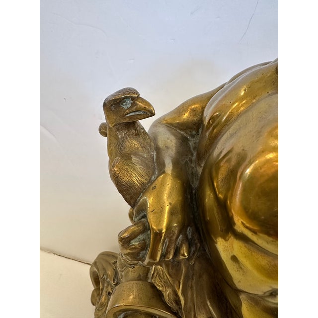 Antique Bronze Figural Andirons -a Pair For Sale - Image 10 of 16