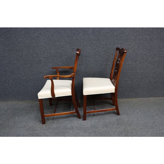 Hickory Chair Co. Chippendale Style Mahogany Dining Chairs – Set of 6 For Sale - Image 16 of 16