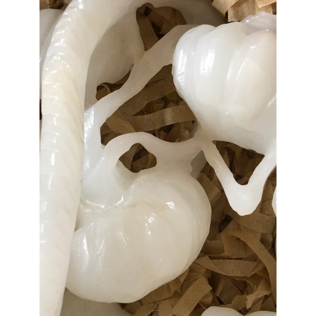 Mid 20th Century Chinese Carved Stone Fruit Basket For Sale - Image 5 of 11