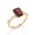 Not Yet Made - Made To Order Garnet Wedding Engagement Ring - Janaury Birthstone 925 Silver Handmade Ring Us 7 For Sale - Image 5 of 5