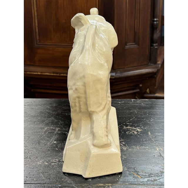 Ceramic Large Art Deco Ceramic Dolly Elephant from Le Jan, 1930s For Sale - Image 7 of 13