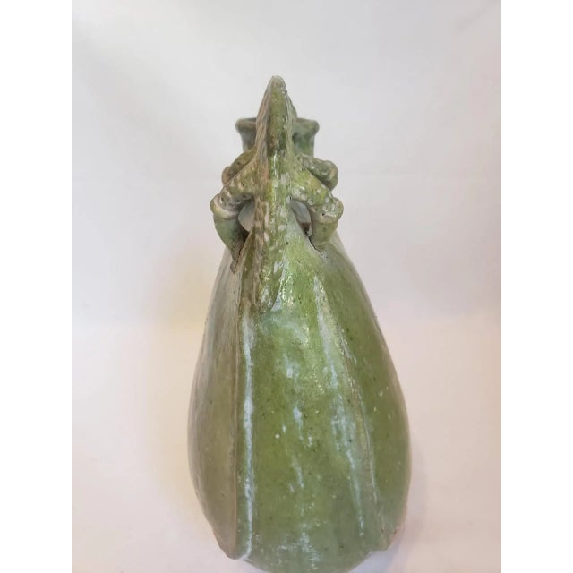 Late 19th Century Green Oval Oil Vessel For Sale - Image 4 of 8