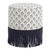 Stoffer Home x Cloth & Company Ann Ottoman in Francie Blue For Sale