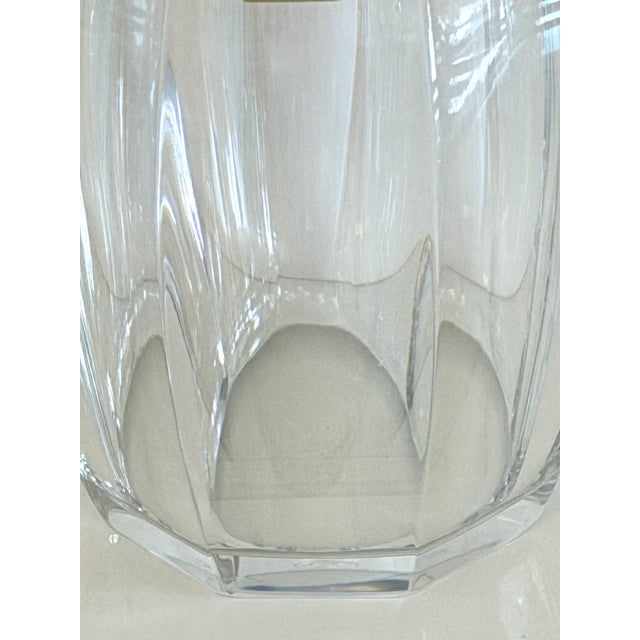 Signed Vintage Baccarat Crystal Decanter — Teardrop Form With Original Label For Sale In Naples, FL - Image 6 of 6