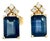Natural Sapphire Diamond Earrings 14k Gold 2.14 TCW Certified For Sale
