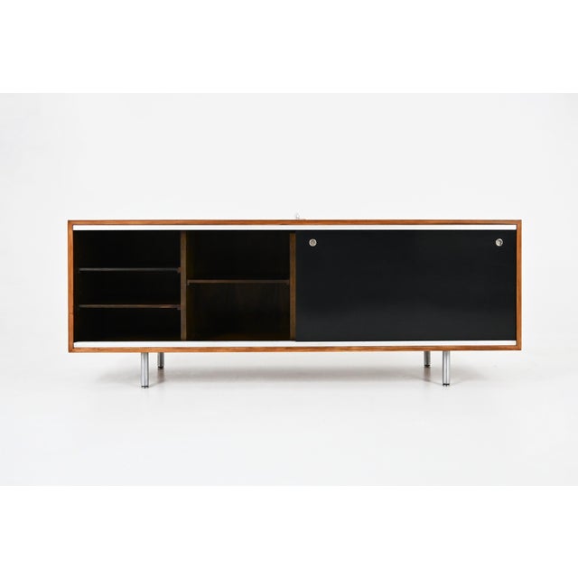 Wood Sideboard attributed to George Nelson for Herman Miller, 1970s For Sale - Image 7 of 13