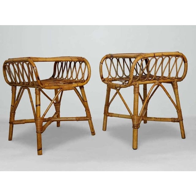 Bamboo Bedside Tables, 1960s, Set of 2 For Sale - Image 14 of 14