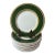 Antique Spode Copeland for Tiffany & Co. Green & Gold Dinner Plates - Set of 12 For Sale