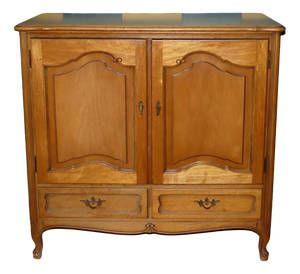 Chippendale-Style Chest of 2 Drawers, 1965