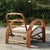 Vintage Boho Bent Rattan Lounge Chair For Sale - Image 4 of 6