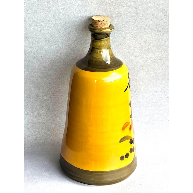 Vintage French Ceramic Oil Decanter For Sale - Image 11 of 14