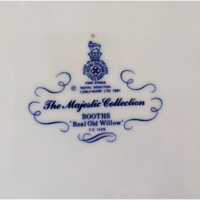 1980s 1980s Royal Doulton Booths Real Old Willow Platter For Sale - Image 5 of 6