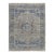 Modern Hand-Knotted Oushak Style Area Rug in Slate Grey & Cobalt Blue Wool 9x12 For Sale