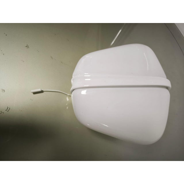 Ceramic and Glass Wall Lamp with Double Light and Pull Cord Ignition, 1950s For Sale - Image 10 of 13