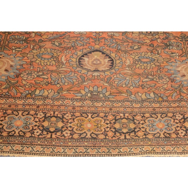 Textile Antique Persian Malayer Rug 8'11'' X 11'5'' For Sale - Image 7 of 10