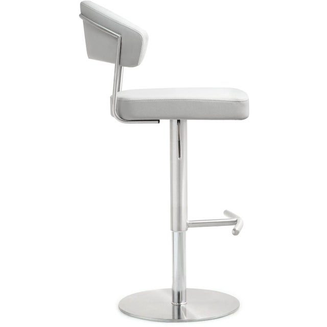 2020s Cosmo White Steel Bar Stool For Sale - Image 5 of 12