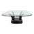 Henredon Faux Elephant Tusk Glass Top Coffee Table For Sale