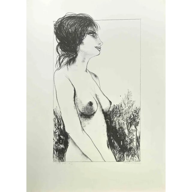 Modern Carlo Marcantonio, Nude of Woman, Lithograph, 1970s For Sale - Image 3 of 3