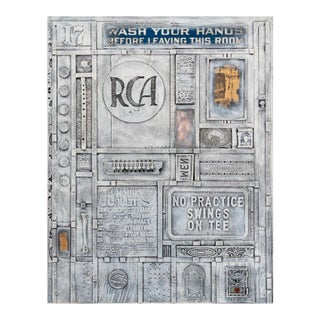 Bill Clark Found Object Assemblage on Board For Sale