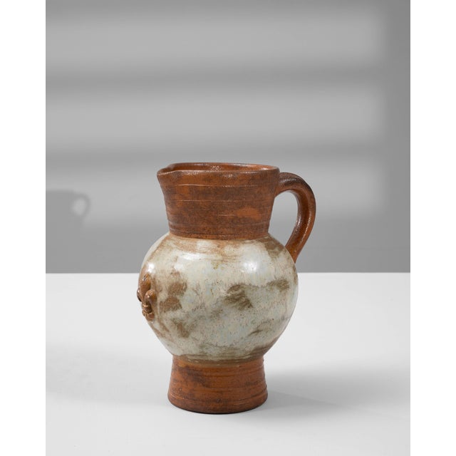 Late 20th Century 20th Century Belgian Ceramic Pitcher By G. Losson For Sale - Image 5 of 5