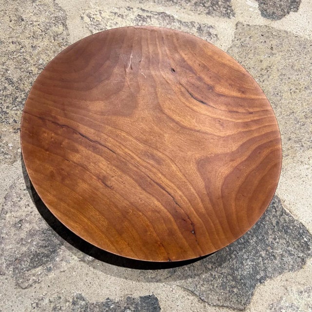 Sculptural Cherry Wood Bowl by Rude Osolnik, Mid-Century Modern, Usa For Sale - Image 9 of 9