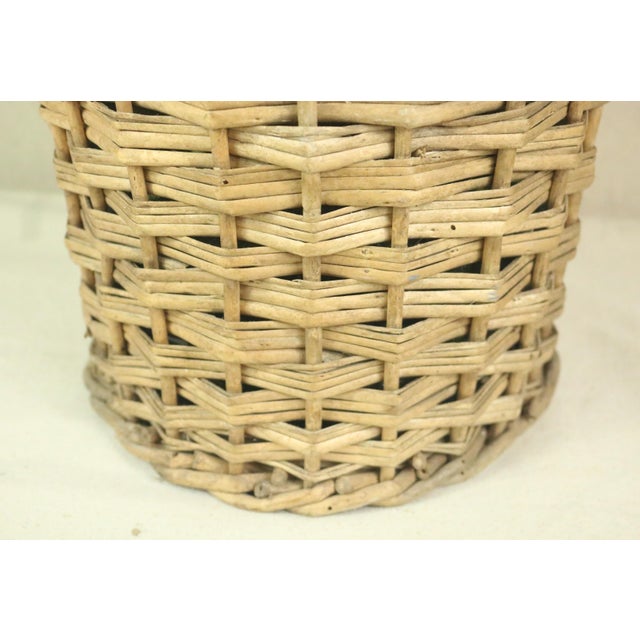 Late 19th Century French Wicker Covered Bottle For Sale - Image 6 of 8