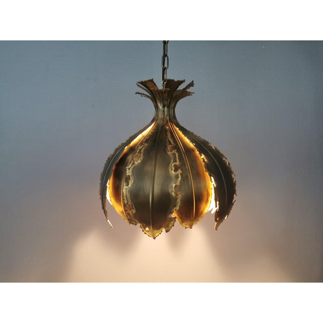 Large Brutalist Hanging Lamp by Svend Aage Holm Sørense, 1960s For Sale - Image 14 of 18
