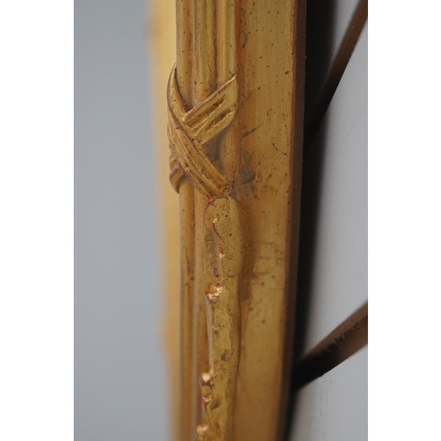 Carvers' Guild Carvers Guild Crowned Oval Gold Gilt Mirror For Sale - Image 4 of 13