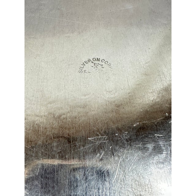 Vintage Large Grapevine Design Serving Tray For Sale - Image 4 of 5