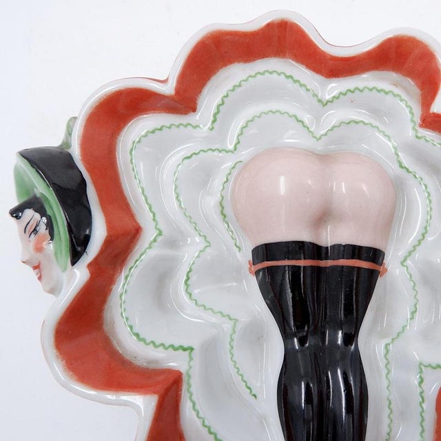 Ceramic Painted Porcelain Pocket Tray from Les Naturistes, Paris, France 1956 For Sale - Image 7 of 10