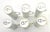 Mid 20th Century Lagardo Tackett White Porcelain Espresso Demitasse Cups, Set of 6 For Sale - Image 11 of 12