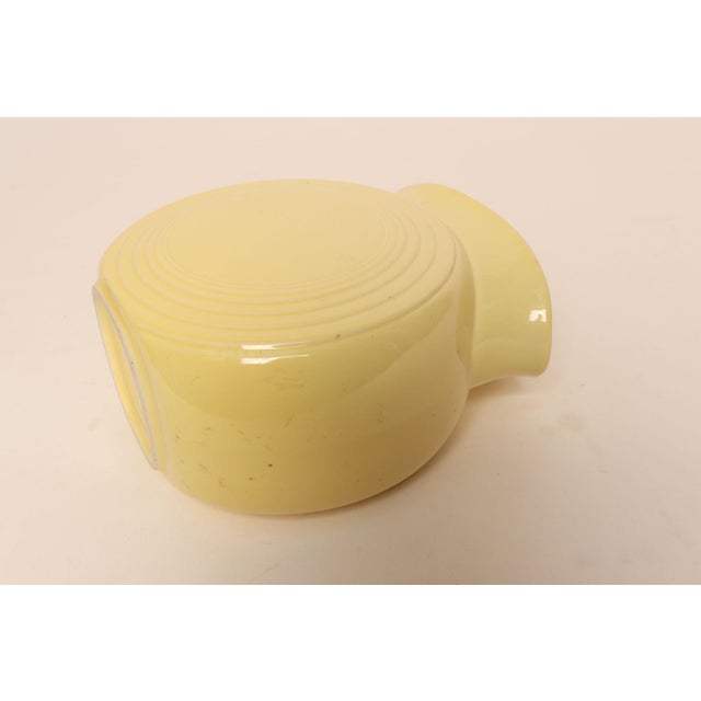 Yellow Vintage Butter Yellow Fiestaware Millennium II Vase Designed by Homer Lauglin For Sale - Image 8 of 15