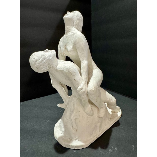 1960s 1960s Larry Mohr Plaster Erotic Lovers Sculpture Signed From Artist Estate For Sale - Image 5 of 8
