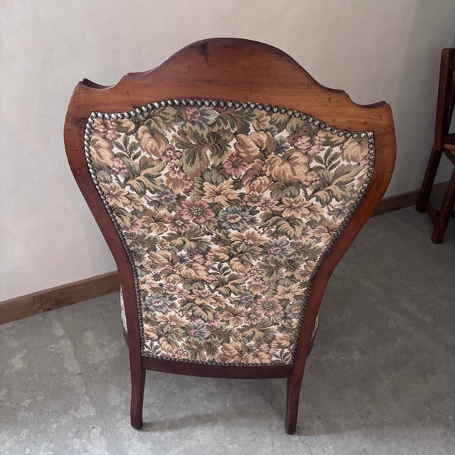 Voltaire Armchair in Mahogany For Sale - Image 4 of 6