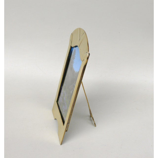 Metal German Art Nouveau Picture Frame in Brass, 1890s For Sale - Image 7 of 17