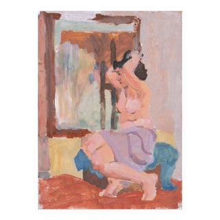 'Nude by a Mirror' by Victor Di Gesu, Paris, Salon D'Automne, Académie Chaumière, San Francisco Art Association, Los Angeles County Museum of Art For Sale