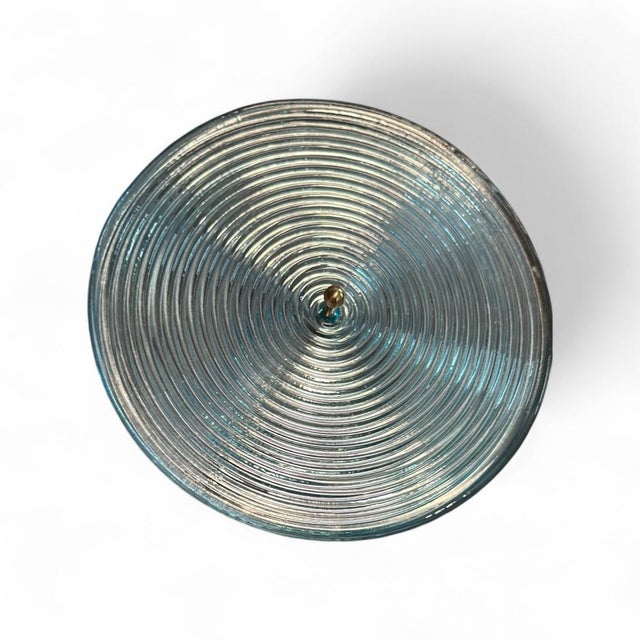 Sputnik Lamp with Metallic Blue Murano Glass Discs, 1950s For Sale - Image 3 of 4