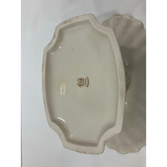 Pair of Lenox Aquarius Compotes For Sale In Boston - Image 6 of 11