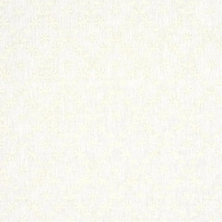 Schumacher Cellini Embroidered Sheer Fabric in Ivory For Sale