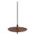 Toupy Walnut and Black Metal 38 Hanging Table by Mademoiselle Jo For Sale - Image 6 of 6