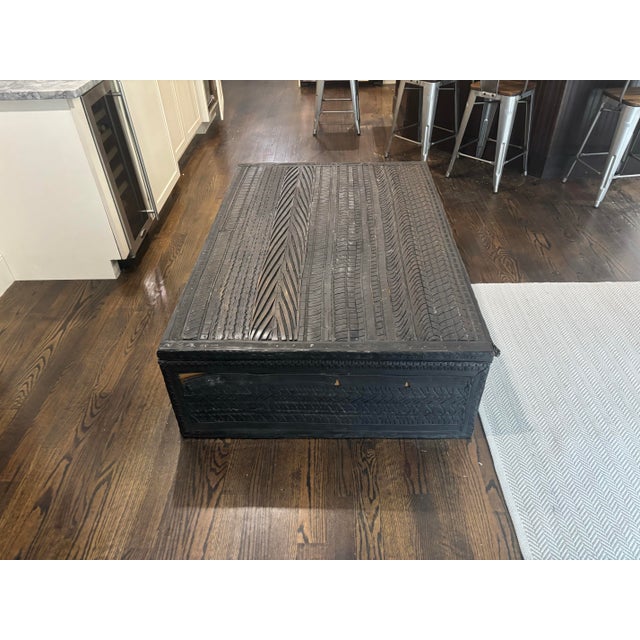Industrial Montauk Sofa Tire Table For Sale - Image 3 of 6