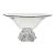 Shannon Crystal by Godinger Frosted Rose Bouquet Pedestal Bowl, 14", Ireland For Sale